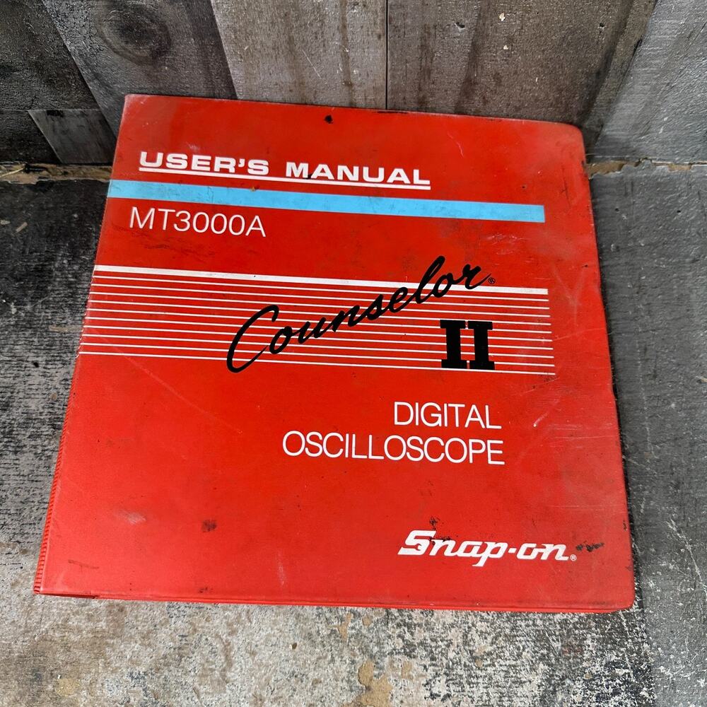 MT-3000A Manual COunselor II Digital Oscilloscope